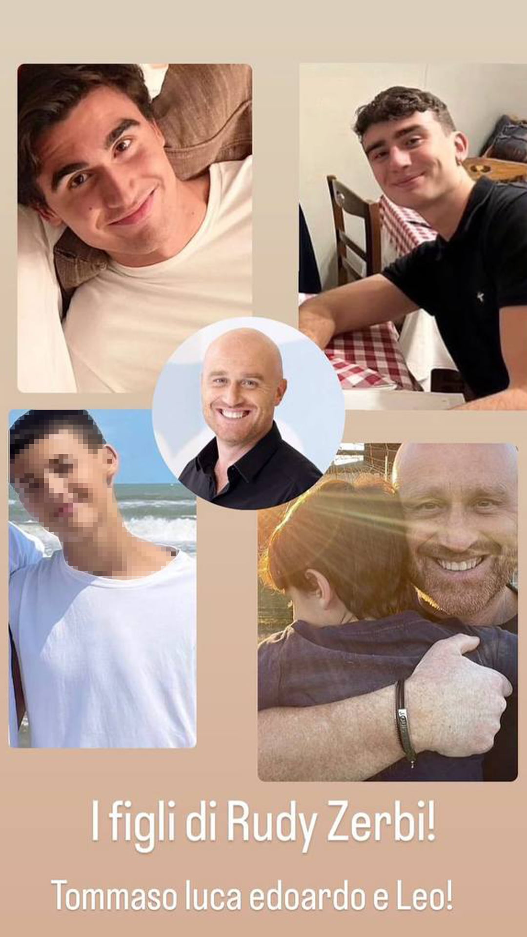 Avete mai visto i quattro figli di Rudy Zerbi? Il più grande ha la stessa faccia del papà Avete mai visto i quattro figli di Rudy Zerbi? Il più grande ha la stessa faccia del papà