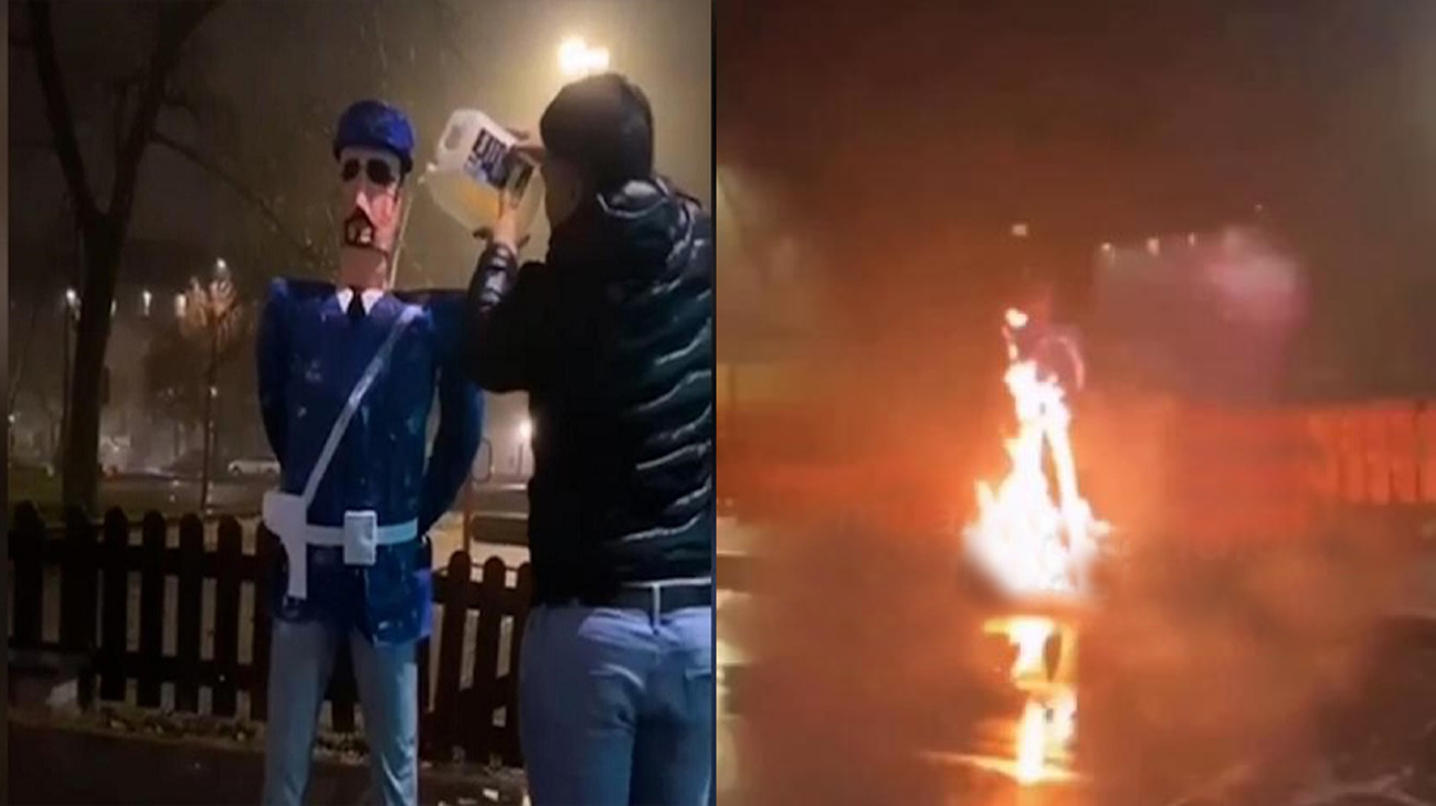Milano, manichino del poliziotto bruciato a Capodanno, arriva la spiegazione: "Perché l'hanno fatto"
