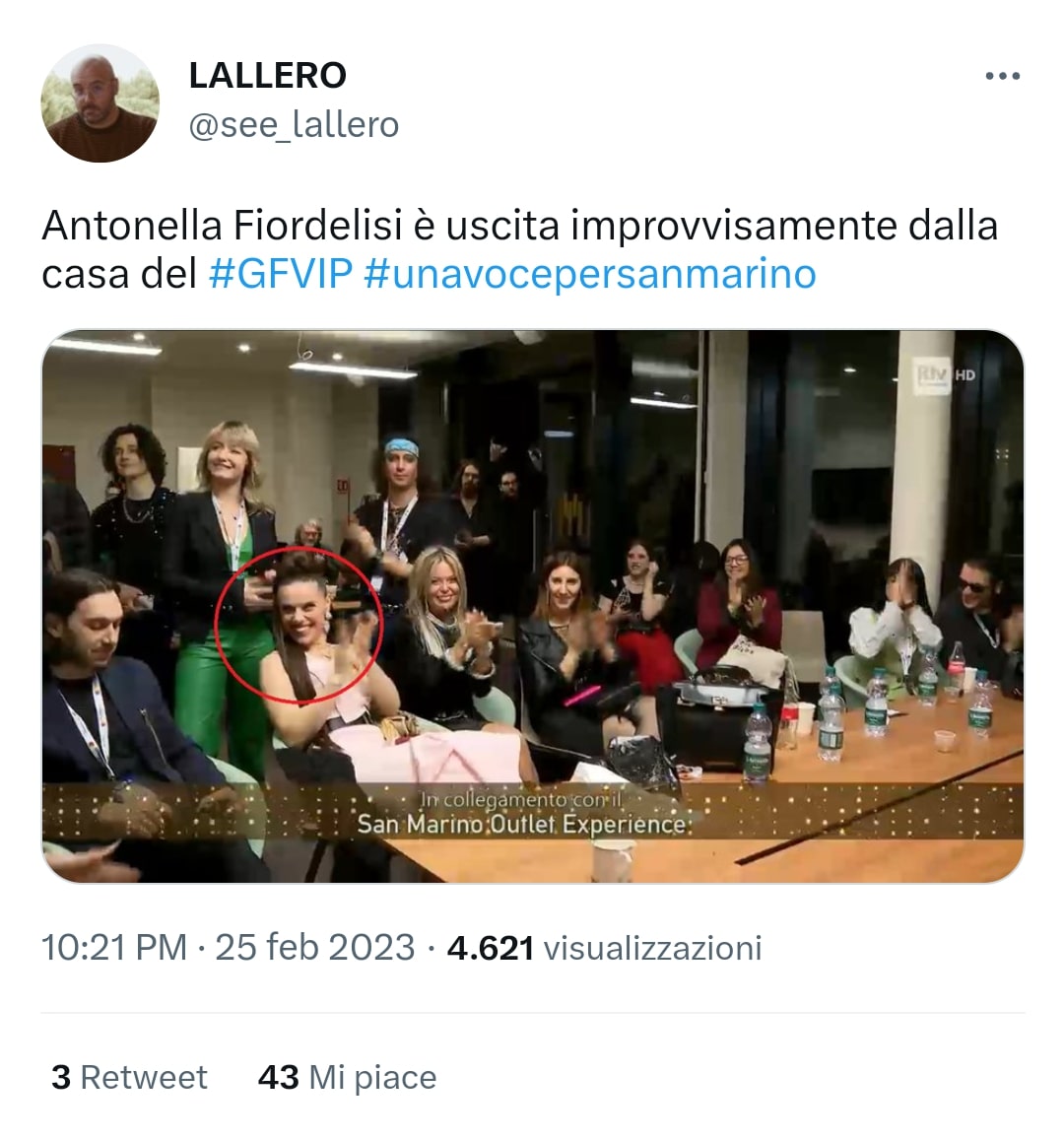 La sosia di Antonella Fiordelisi era tra i giurati di Una Voce di San Marino
