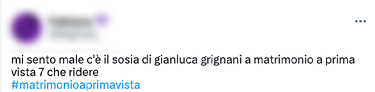 Un utente nota una somiglianza tra Gianluca Grignani ed un concorrente di Matrimonio a prima vista