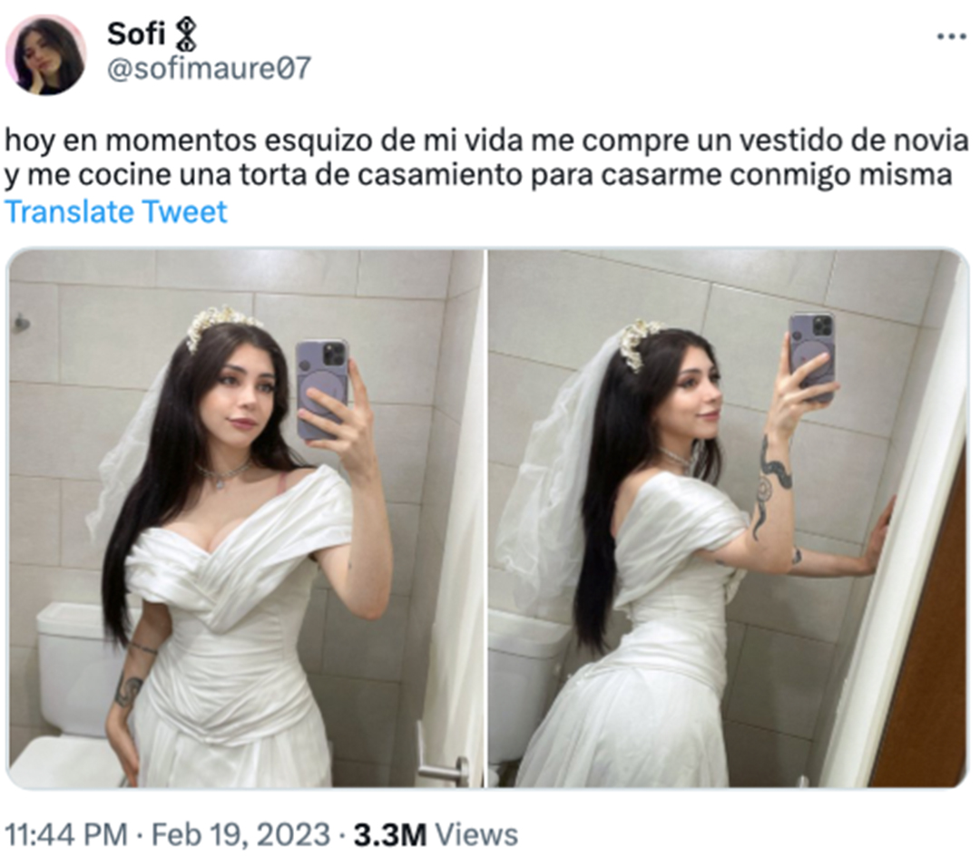 Sofie Maure annuncia su Twitter il suo matrimonio