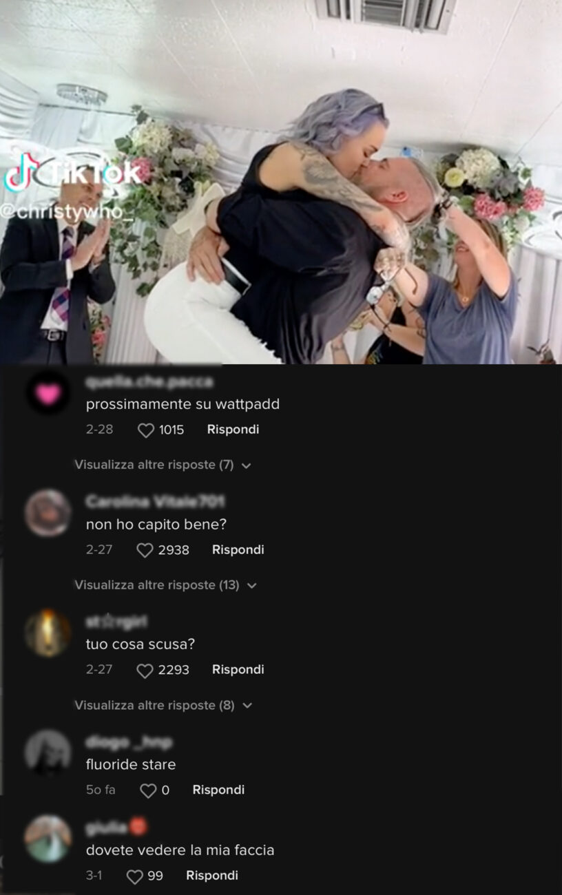 Il video su TikTok per annunciare il matrimonio con il suo patrigno