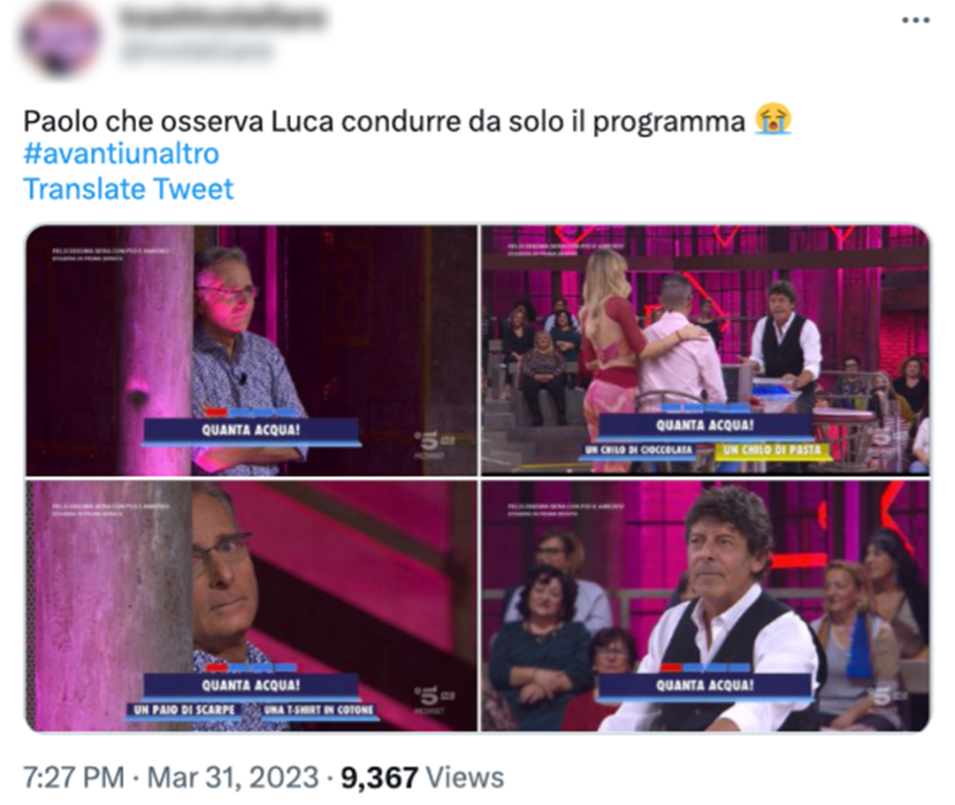 Avanti un Altro Paolo Bonolis esce e conduce Luca Laurenti in studio è il delirio totale