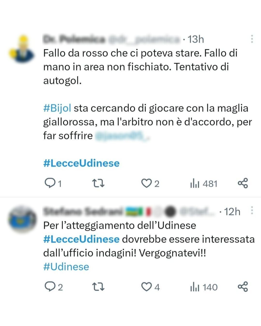Lecce-Udinese
