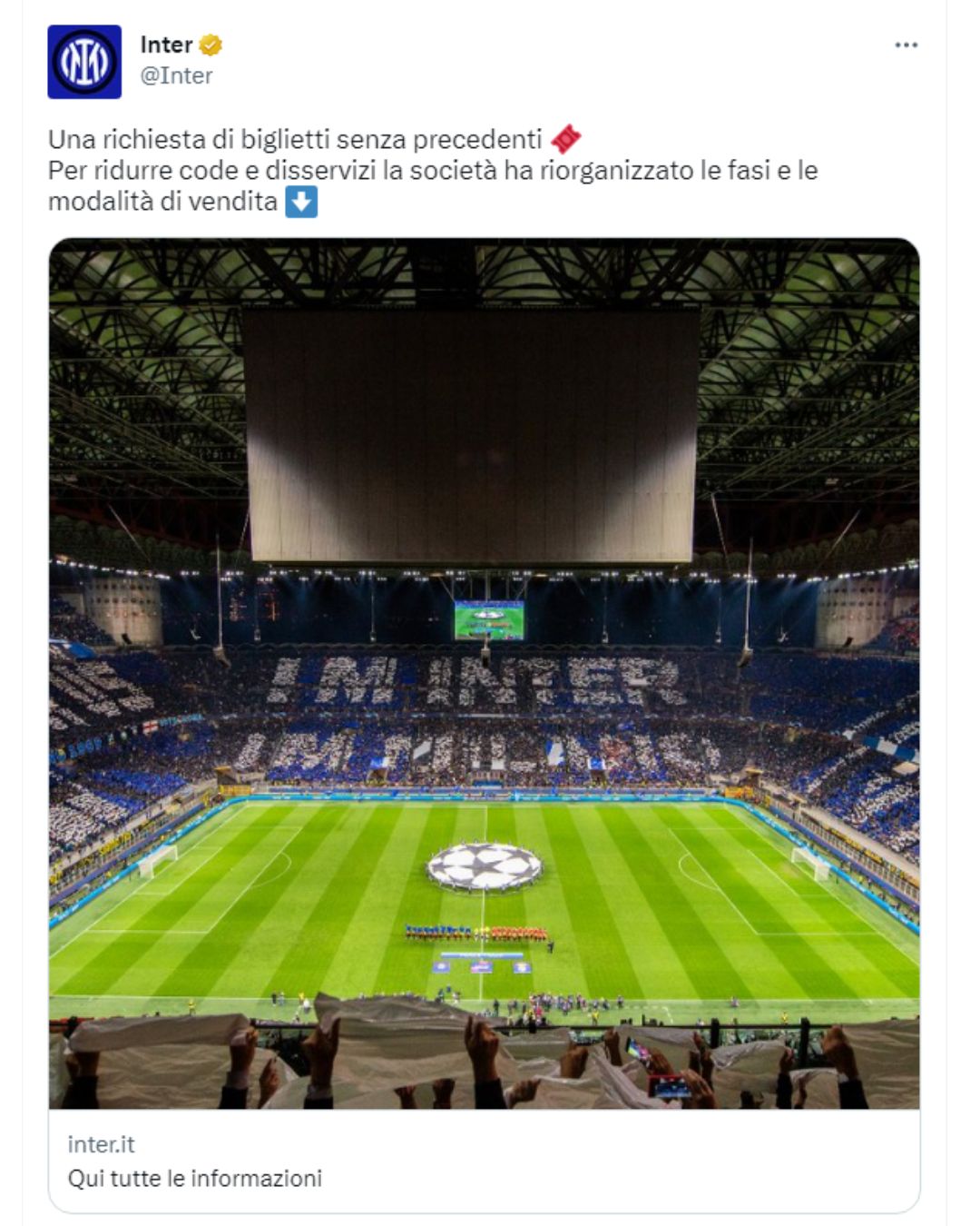 Biglietti Inter-Milan