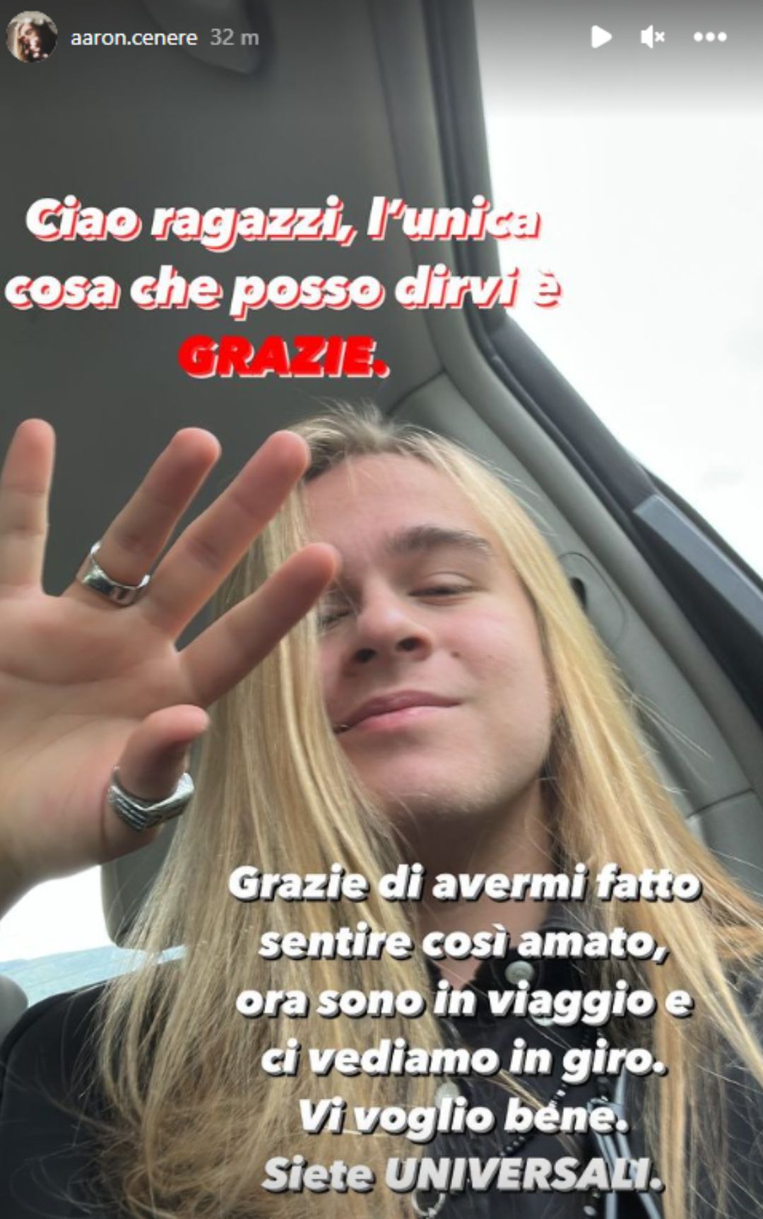 aaron dopo eliminazione