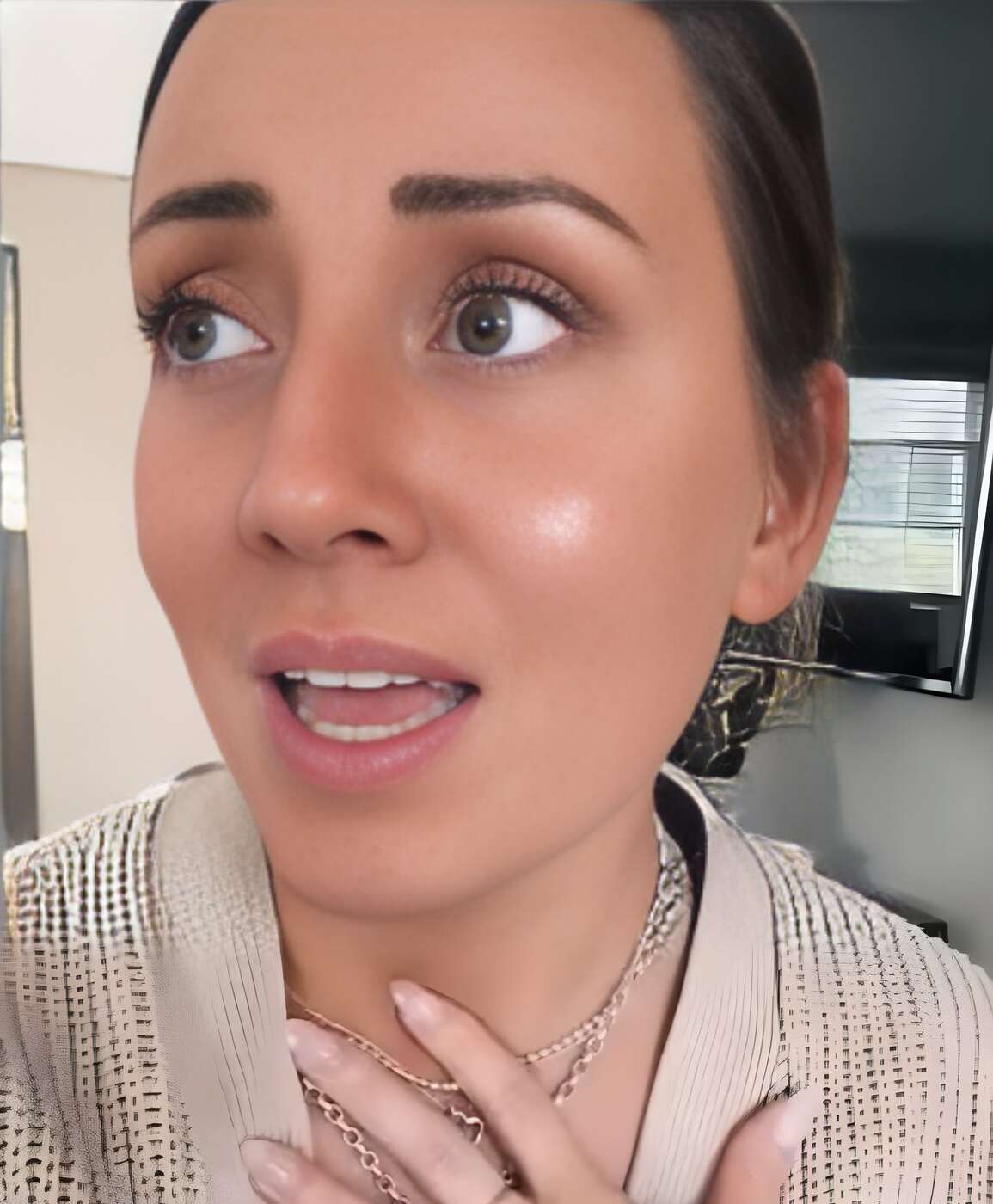 La madre che ha dovuto ritirare suo figlio da scuola. Fonte: peavymegan - TikTok