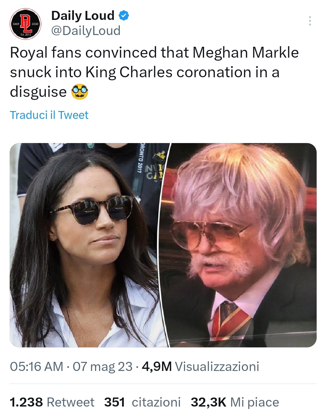 Meghan Markle era presente all'Incoronazione? Qualcuno è convinto di sì.