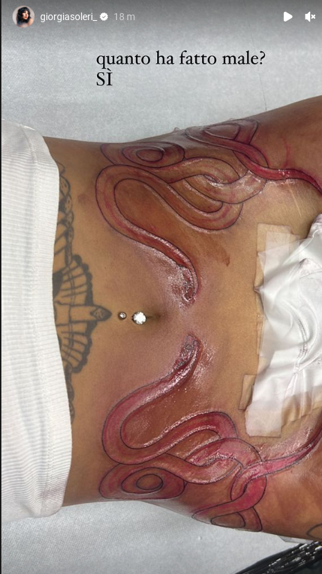 giorgia soleri tatuaggio