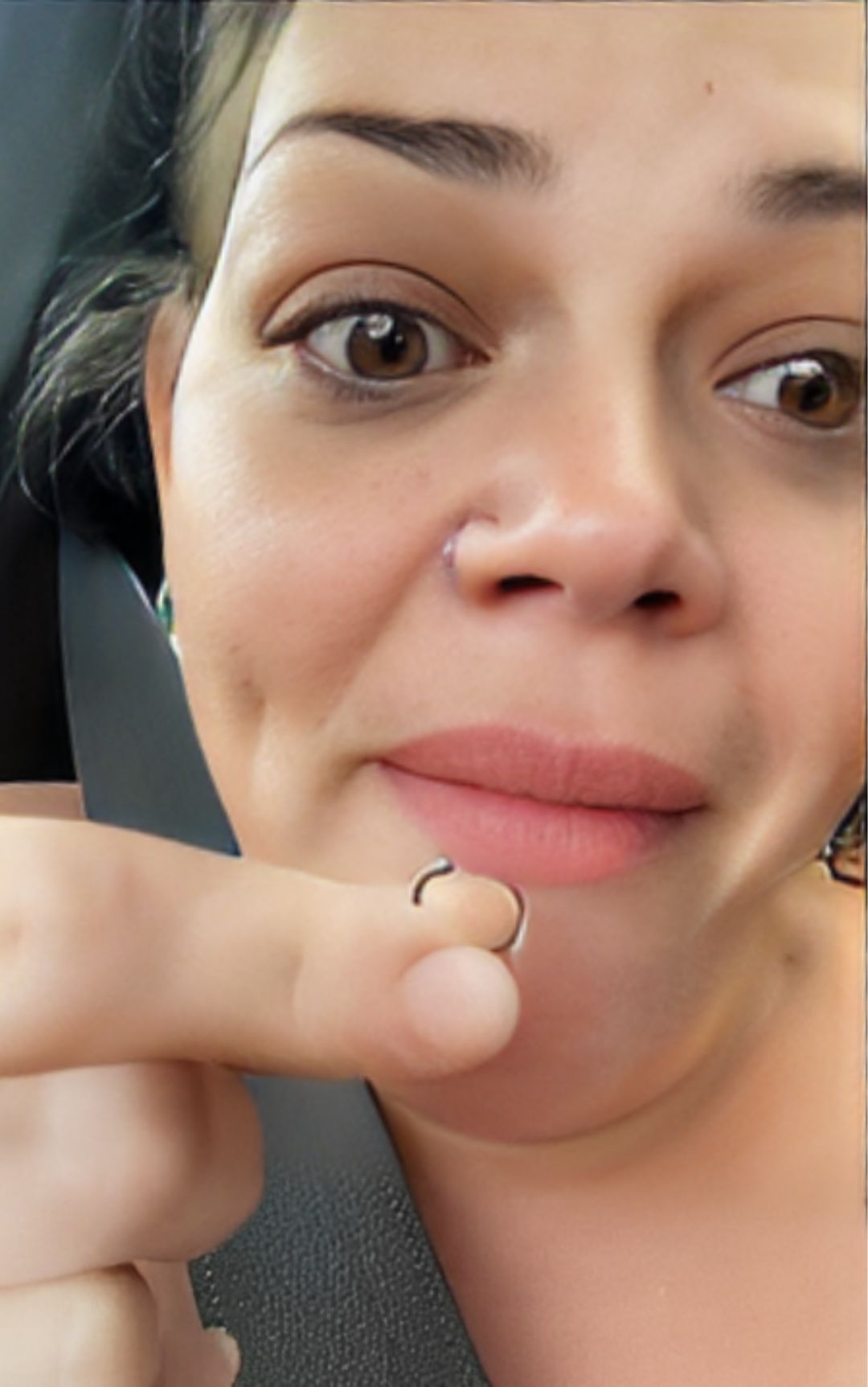 ingerisce anello naso