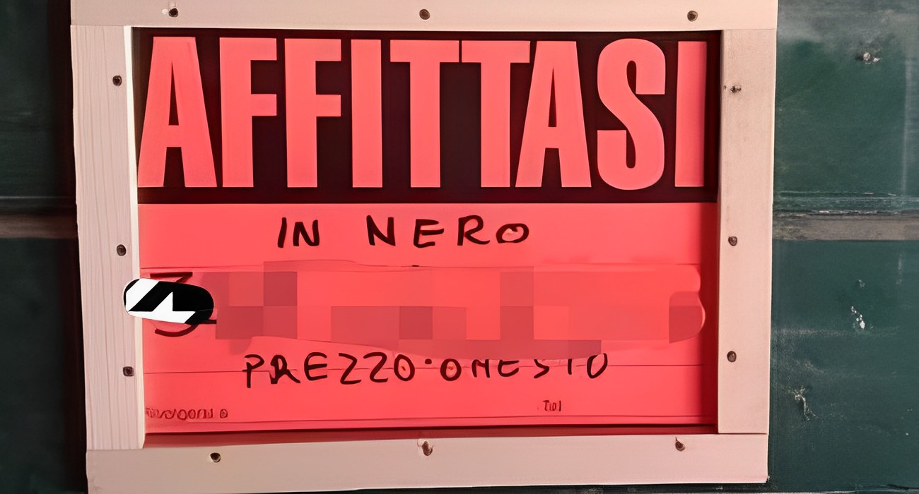 cartello affitto sincero