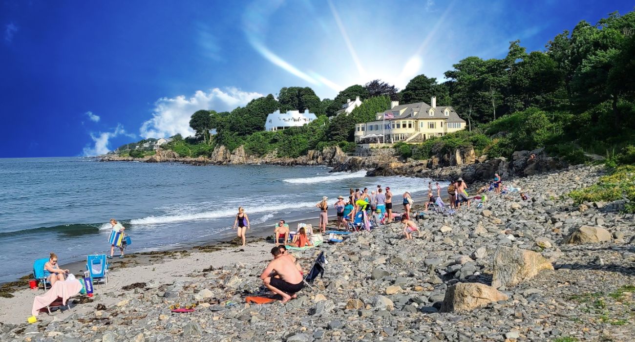 tromba d'aria spiaggia york beach stati uniti