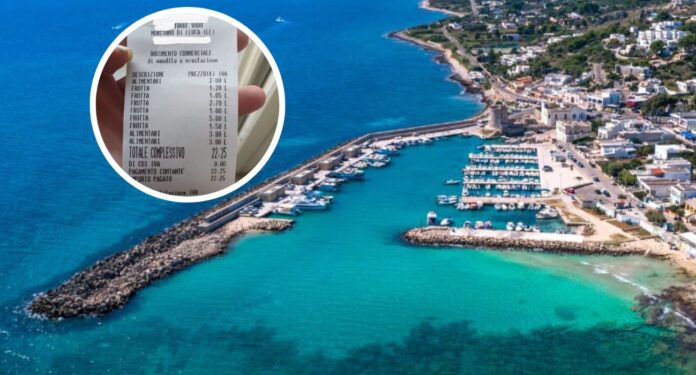 Caro prezzi puglia scontrino turista 1
