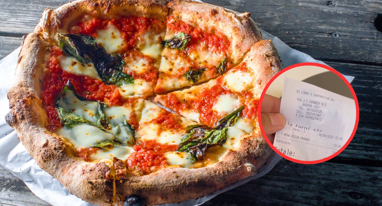 "Pizza a pranzo con menù fisso a Napoli? Prezzo ridicolo": influencer mostra lo scontrino