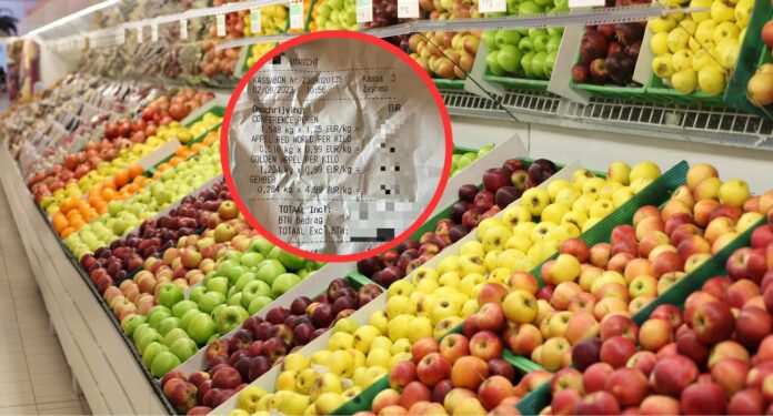 Un cittadino italiano in Olanda ha pubblicato la foto di uno scontrino dopo aver acquistato delle frutta in un supermercato e ha fatto una domanda agli italiani.