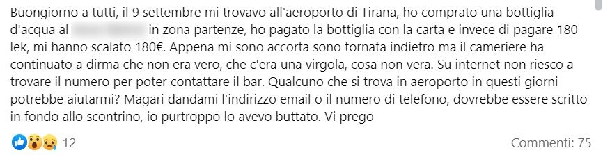 Albania, la denuncia di una turista: