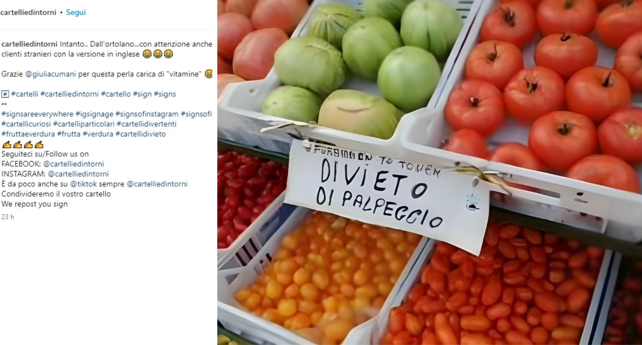 cartello fruttivendolo