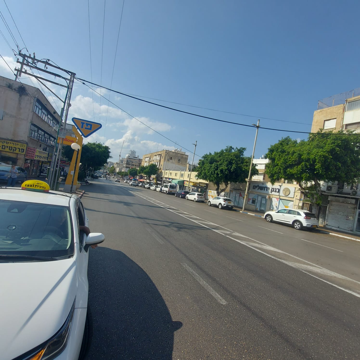 La vista dalla casa di Judith a Netanya in questi giorni: la città è deserta