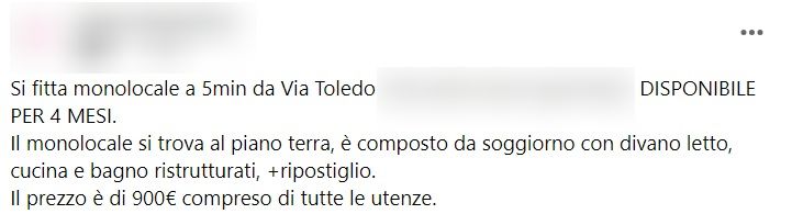 Napoli, il prezzo del monolocale in affitto è fuori ogni logica di mercato: "Per un bilocale nella stessa zona pago la metà"