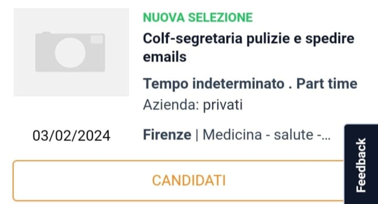 firenze offerta lavoro 