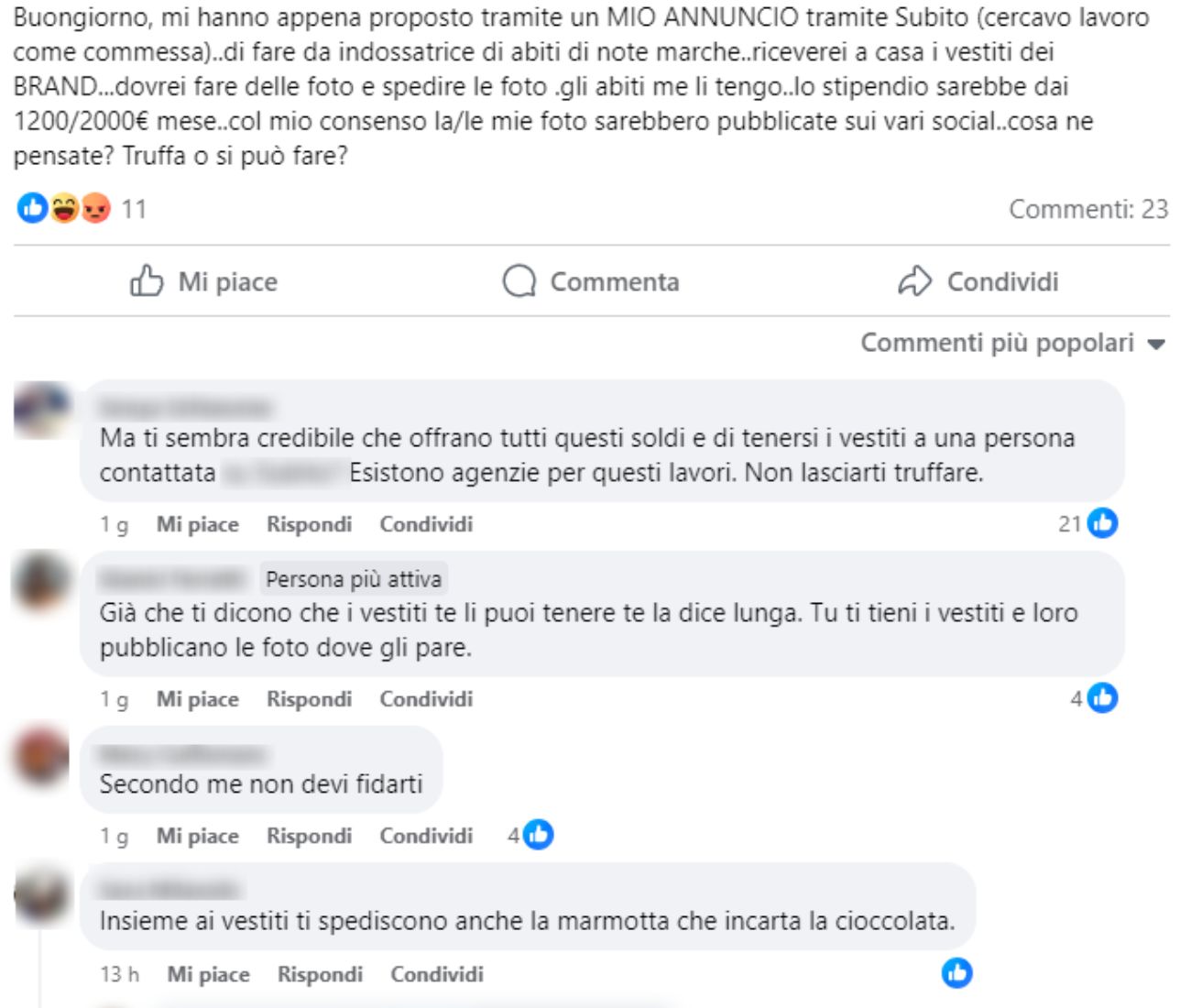 lombardia annuncio lavoro