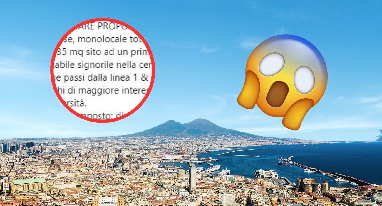 Napoli, l'annuncio di affitto sconvolge tutti: "Quanto chiedono per un monolocale di 35 metri quadri"