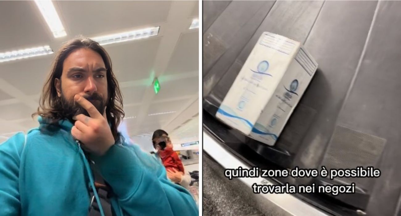 "Cosa contengono queste scatole bianche al ritiro bagagli degli aeroporti", la rivelazione dell'influencer