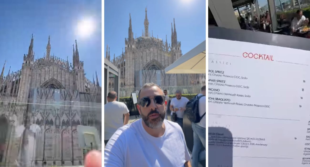 Milano, influencer mostra il rooftop 'gratuito' a due passi dal Duomo: "Se vuoi sederti, questi sono i prezzi"