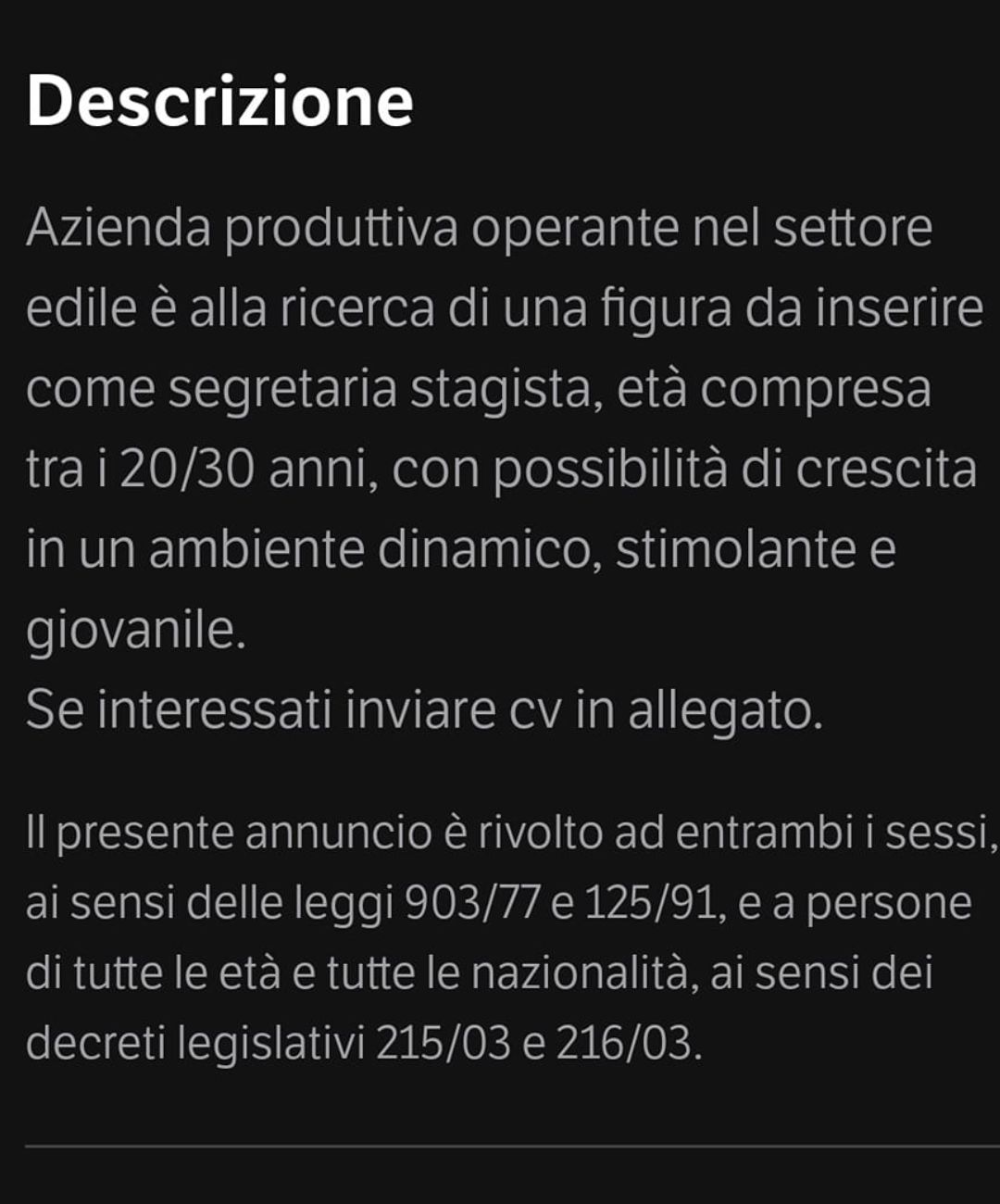 Puglia annuncio di lavoro (2)