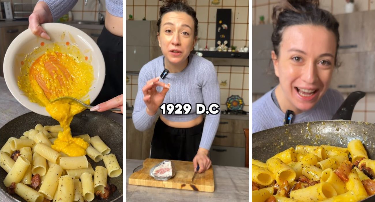 "La carbonara è stata inventata a Napoli: ecco le prove", influencer scatena l'ira dei romani