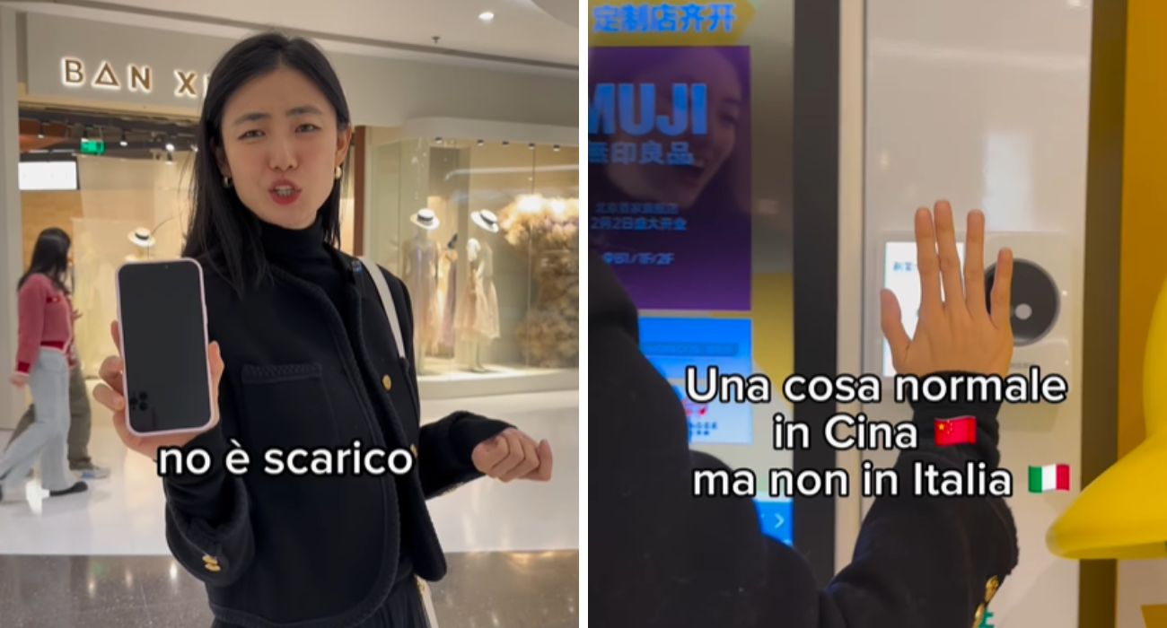 Cina, va al centro commerciale e paga un particolare servizio con il palmo della mano: "Qui è normale"