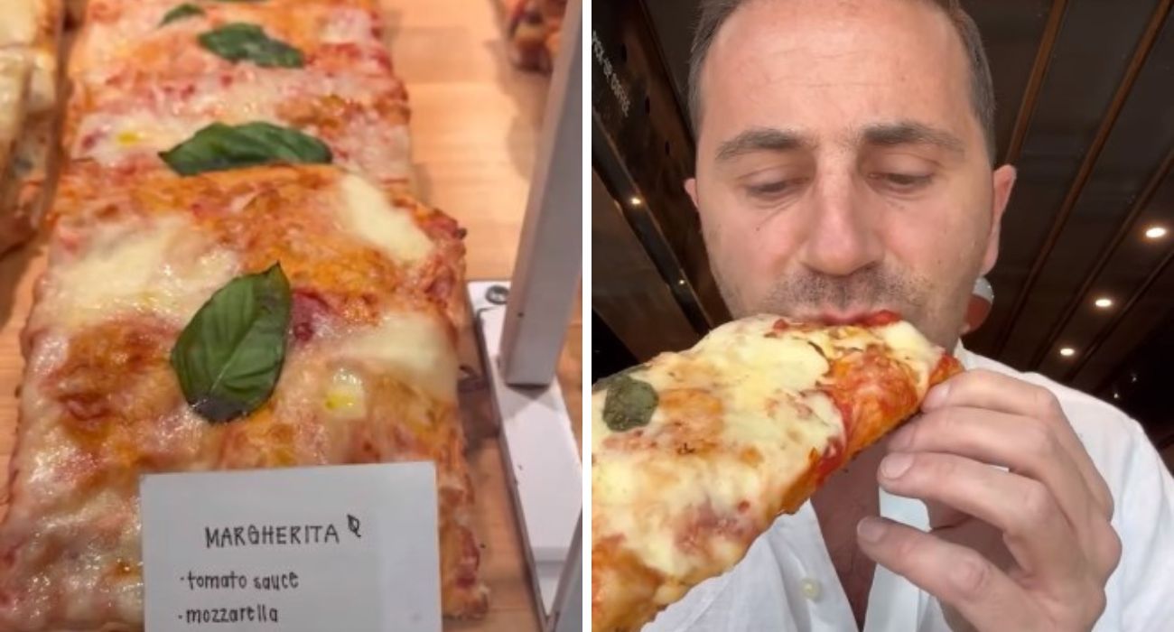 Italiano assaggia un trancio di Margherita in una pizzetteria in Canada: "Buonissima", ma il prezzo è da capogiro