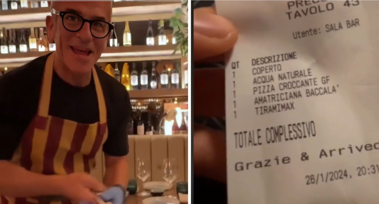 La carbonara da Max Mariola costa 28 euro e il coperto e l'acqua invece?