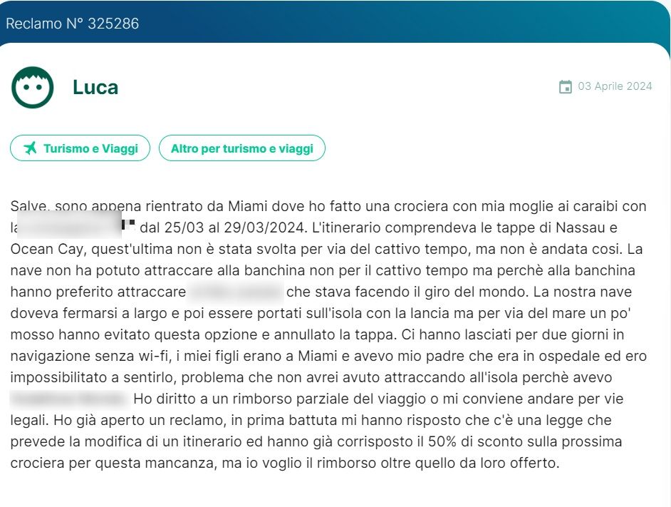 Il passeggero della crociera ai Caraibi denuncia la vacanza da incubo: "Il capitano ha annullato due tappe per un motivo assurdo"