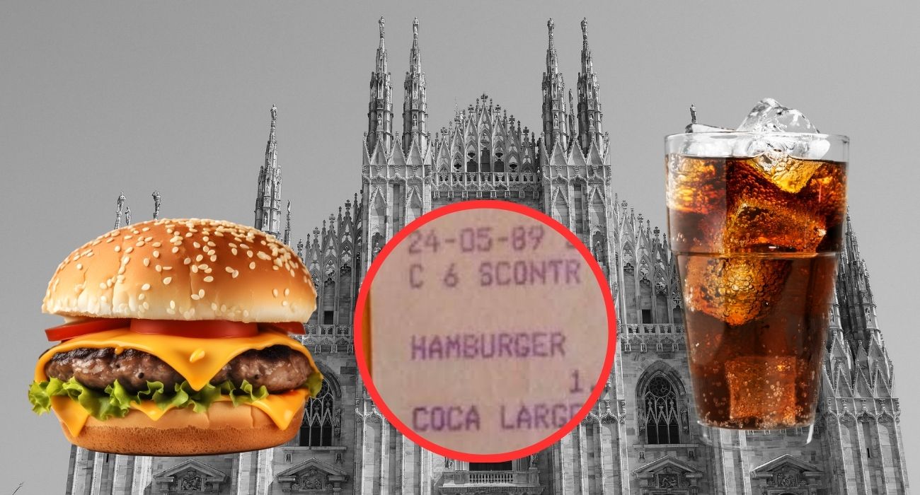 Milano, ritrova uno scontrino del 1989: "Quanto costavano un hamburger e una bevanda all'epoca"