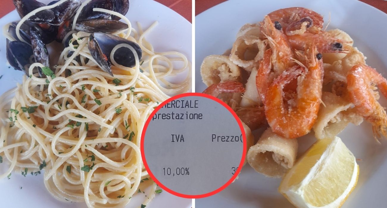 Toscana, mostra lo scontrino del pranzo a Marina di Carrara: "Spaghetti cozze e pecorino e fritto misto: il prezzo è ridicolo"