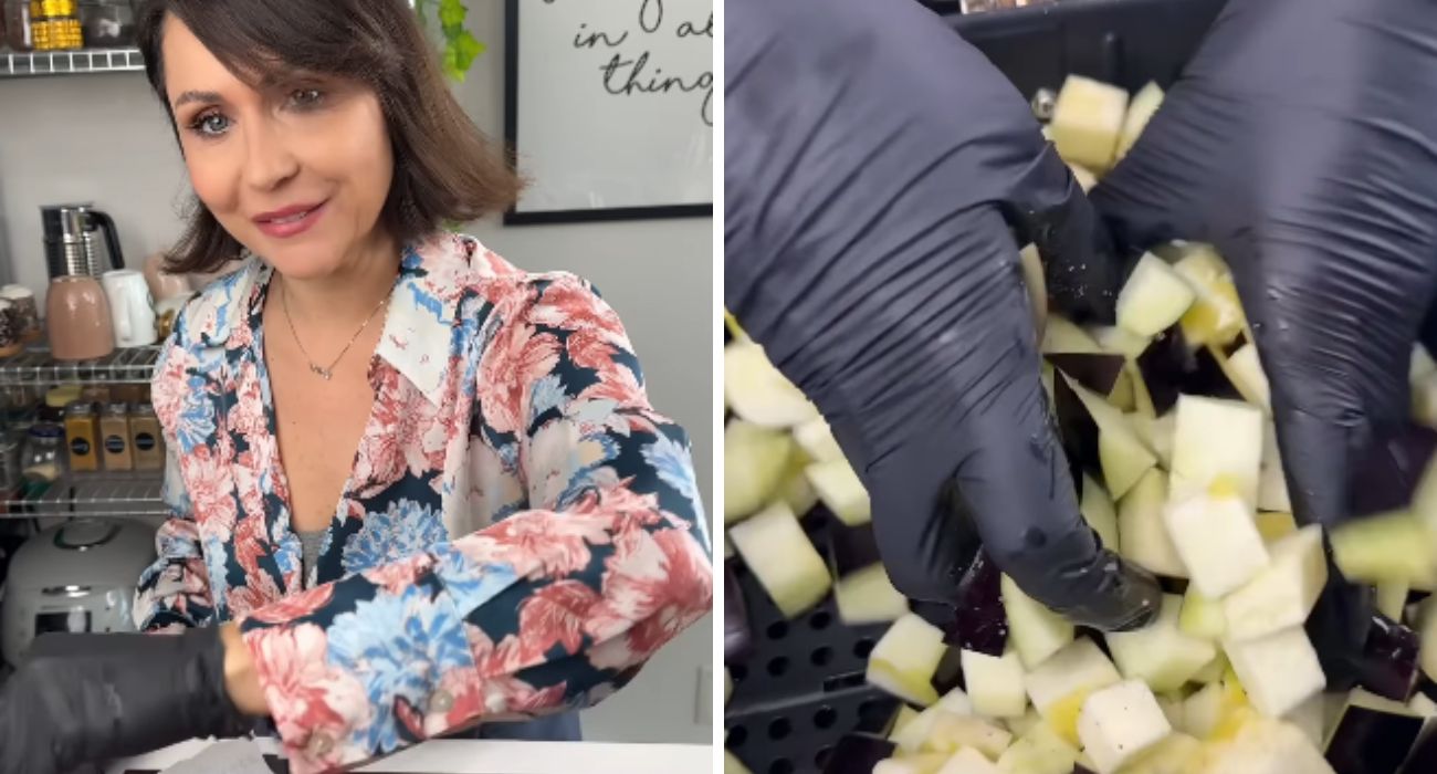 Pasta melanzane pinoli e ricotta