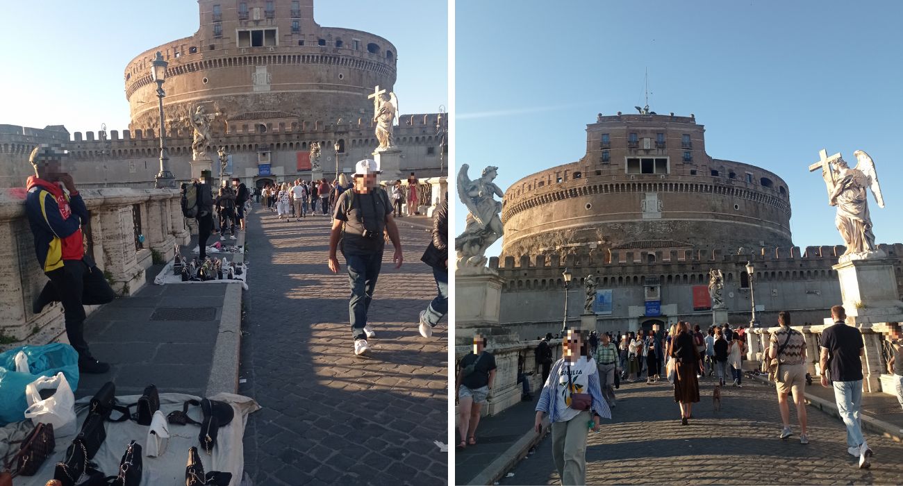 Roma Castel Sant'Angelo ambulanti