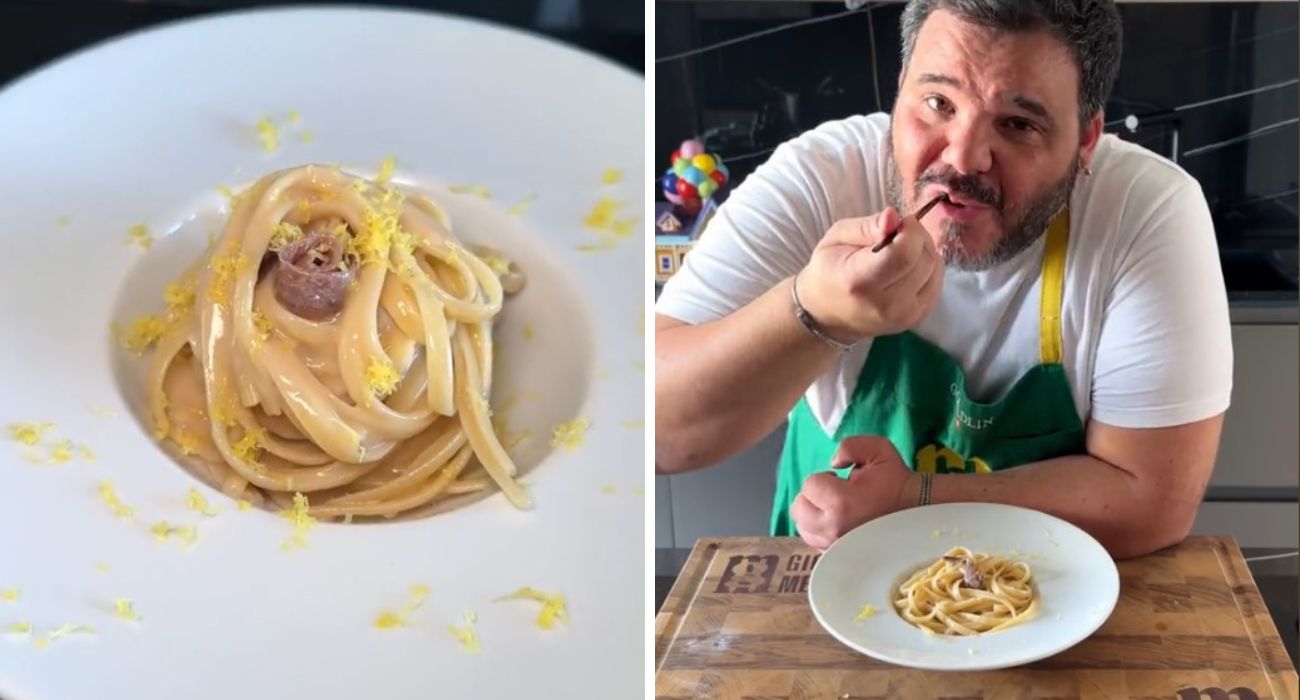 Linguine burro, alici e limone, solo 10 minuti per un risultato super gustoso: la ricetta di Giovanni Mele