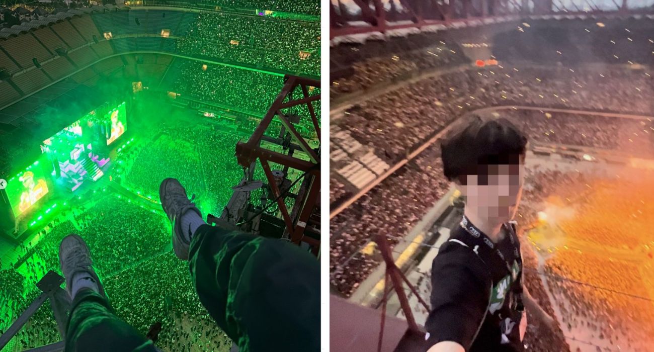 Milano, giovane si arrampica sul tetto di San Siro: l'ultima 'impresa' dello scalatore seriale