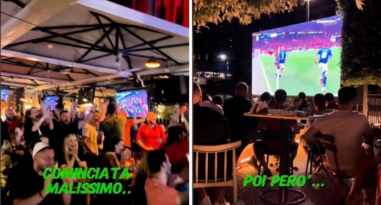 Euro 2024, tifoso italiano esulta in un pub in Albania ai gol di Bastoni e Barella: "Ci rispettiamo a vicenda, è fantastico"