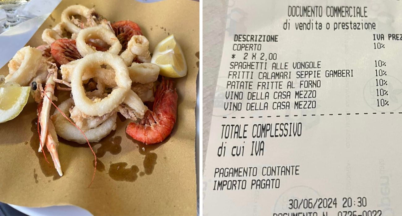 Puglia, scontrino incredibile per la cena di pesce a Vieste: "Ti fanno pagare pure l'aria che respiri"