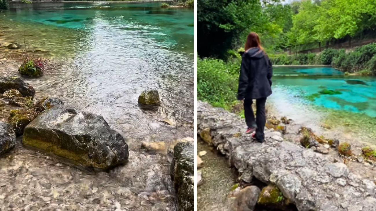 Abruzzo, sorgente in mezzo alla natura Fonte, profilo social Stefania Ferri