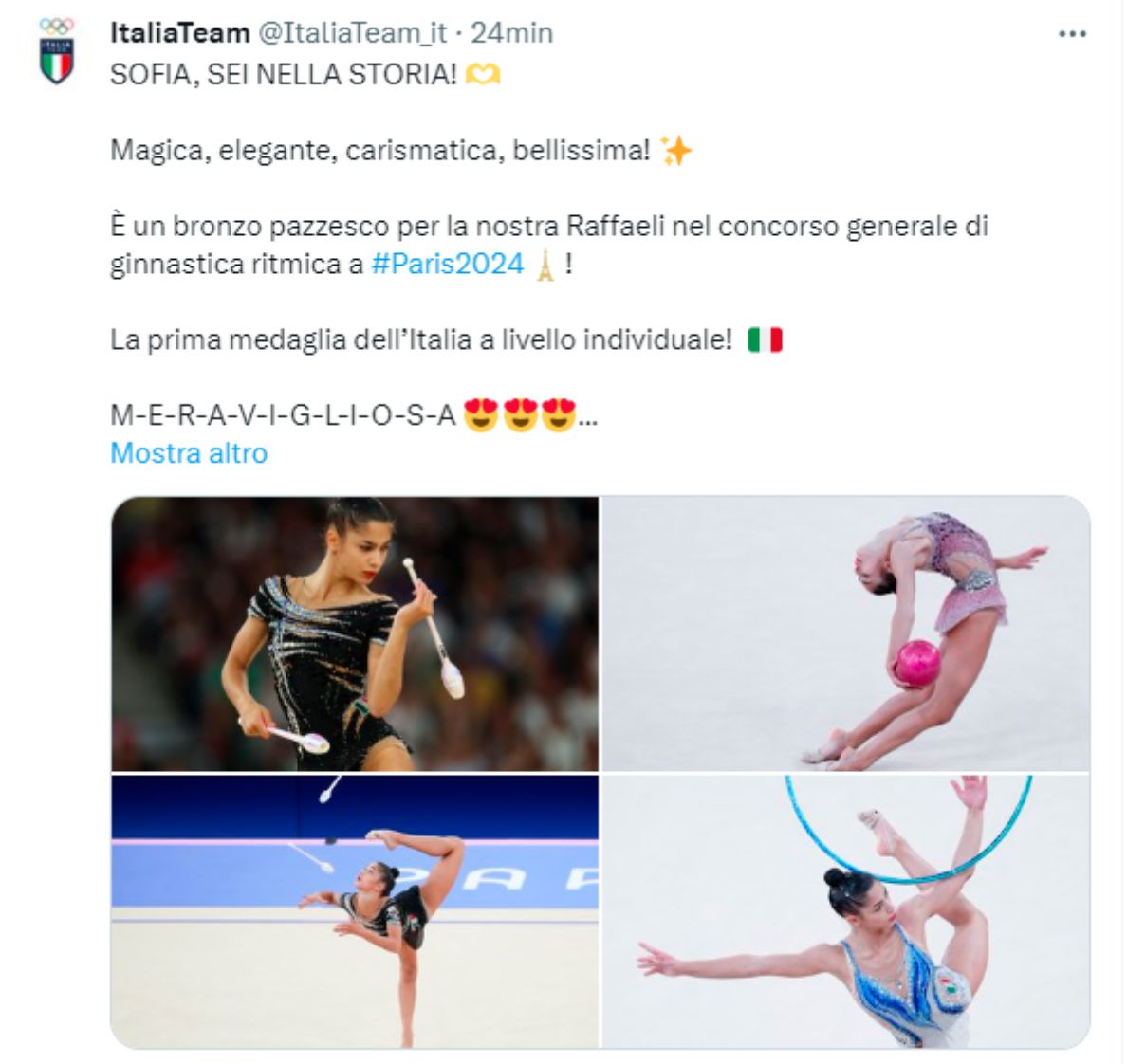 Sofia Raffaeli bronzo 1