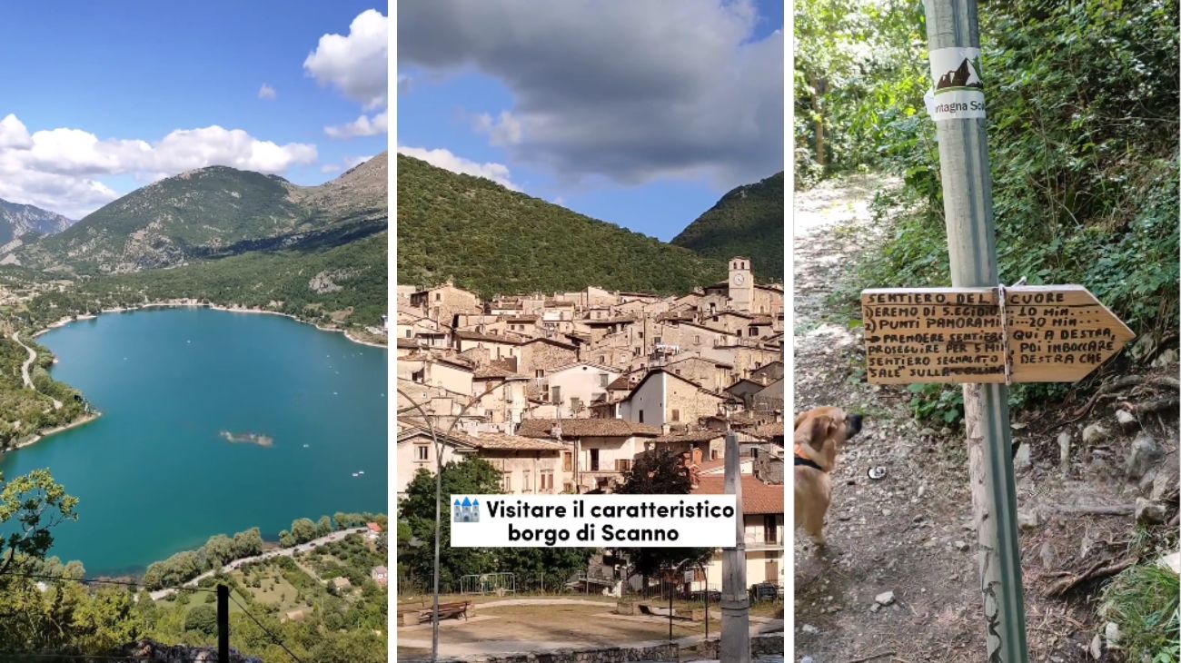 Abruzzo, lago a forma di cuore Fonte Instagram