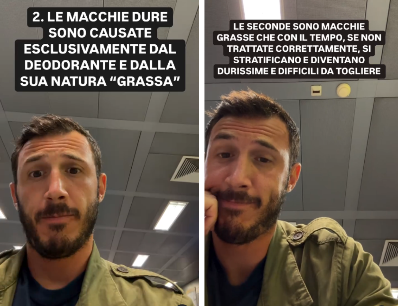 macchie di sudore