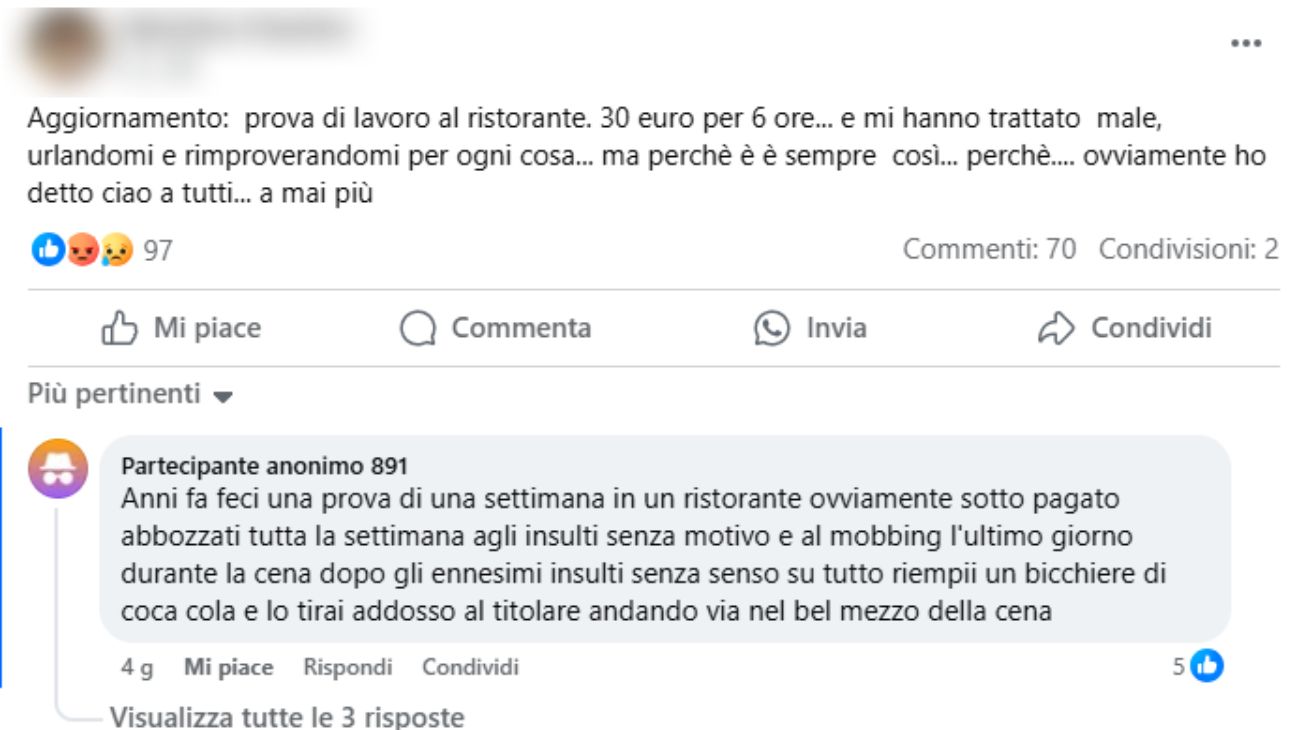 cameriera ristorante