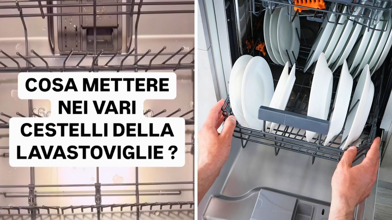 Lavastoviglie, cosa mettere nei vari cestelli