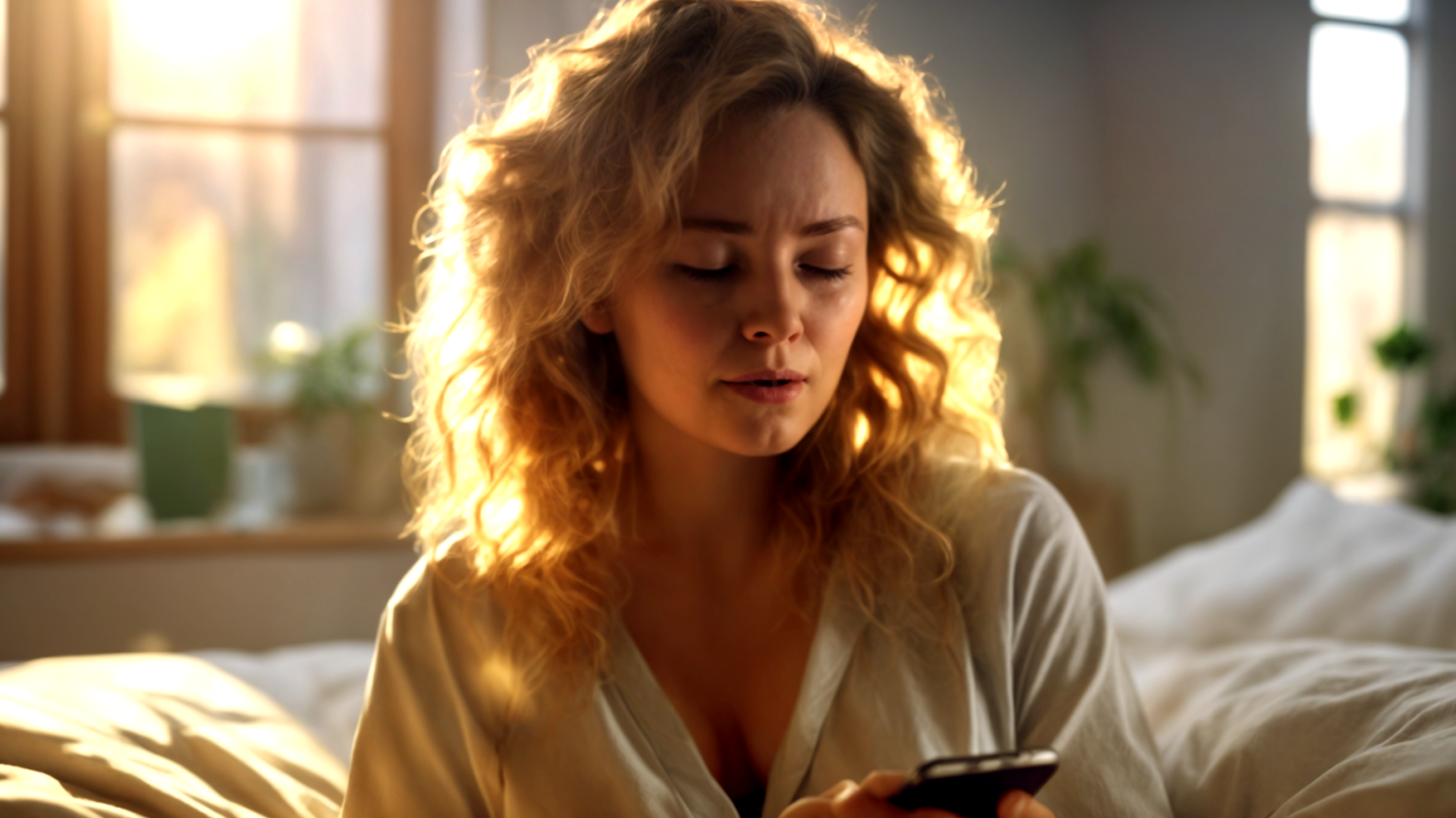 Telefono sveglia stress."