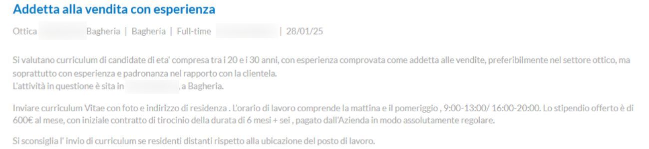 annuncio di lavoro ottica (1)